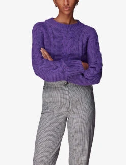 Whistles Lila Checked Straight-leg Mid-rise Woven Trousers -Sweaty Betty Store R04096996 MULTICOLOURED ALT04