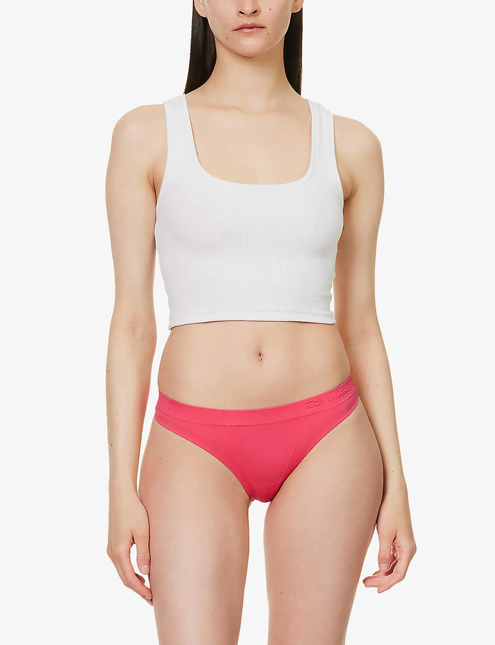 Calvin Klein Bonded Flex Branded-waistband Mid-rise Stretch-woven Thong 4 Calvin Klein Bonded Flex Branded-waistband Mid-rise Stretch-woven Thong - Image 2