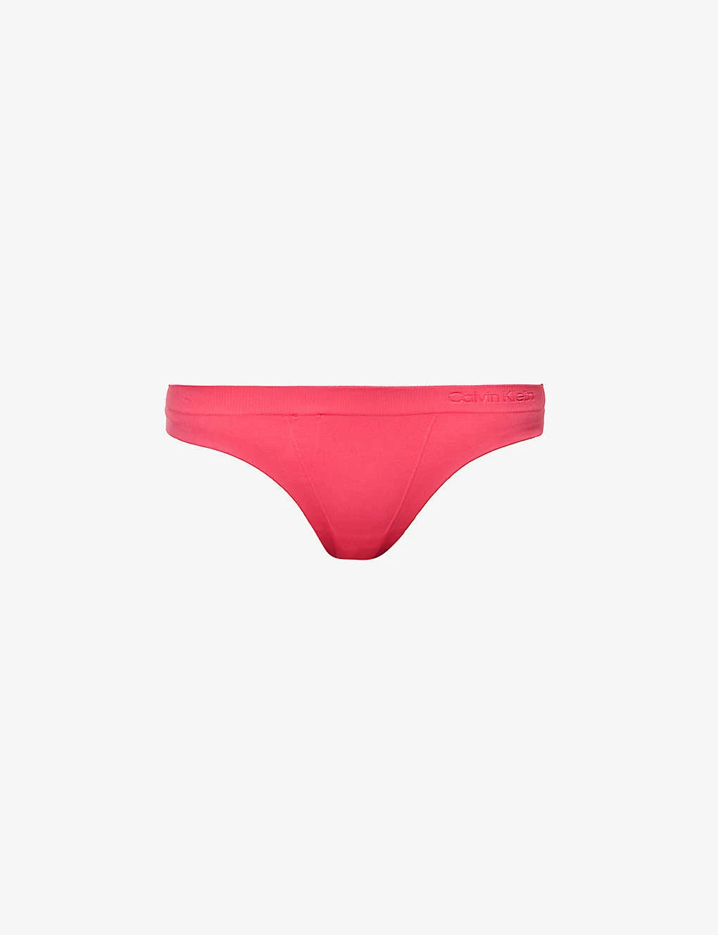 Calvin Klein Bonded Flex Branded-waistband Mid-rise Stretch-woven Thong 3 Calvin Klein Bonded Flex Branded-waistband Mid-rise Stretch-woven Thong