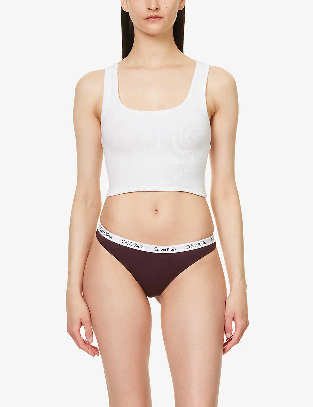 Calvin Klein Carousel Mid-rise Stretch-cotton Thong 4 Calvin Klein Carousel Mid-rise Stretch-cotton Thong - Image 2