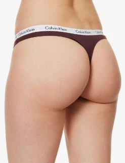 Calvin Klein Carousel Mid-rise Stretch-cotton Thong 9 Calvin Klein Carousel Mid-rise Stretch-cotton Thong -Sweaty Betty Store R04097694 POWERPLUM ALT03