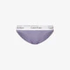 Calvin Klein Modern Cotton Mid-rise Stretch Cotton-blend Briefs 2 Calvin Klein Modern Cotton Mid-rise Stretch Cotton-blend Briefs -Sweaty Betty Store R04097707 SPLASHOFGRAPE M