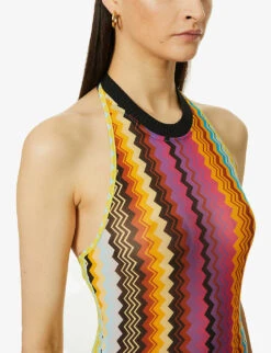 Missoni Zigzag Semi-sheer Mesh Cover-up 11 Missoni Zigzag Semi-sheer Mesh Cover-up -Sweaty Betty Store R04100162 MULTIDARKCHEVRON ALT04