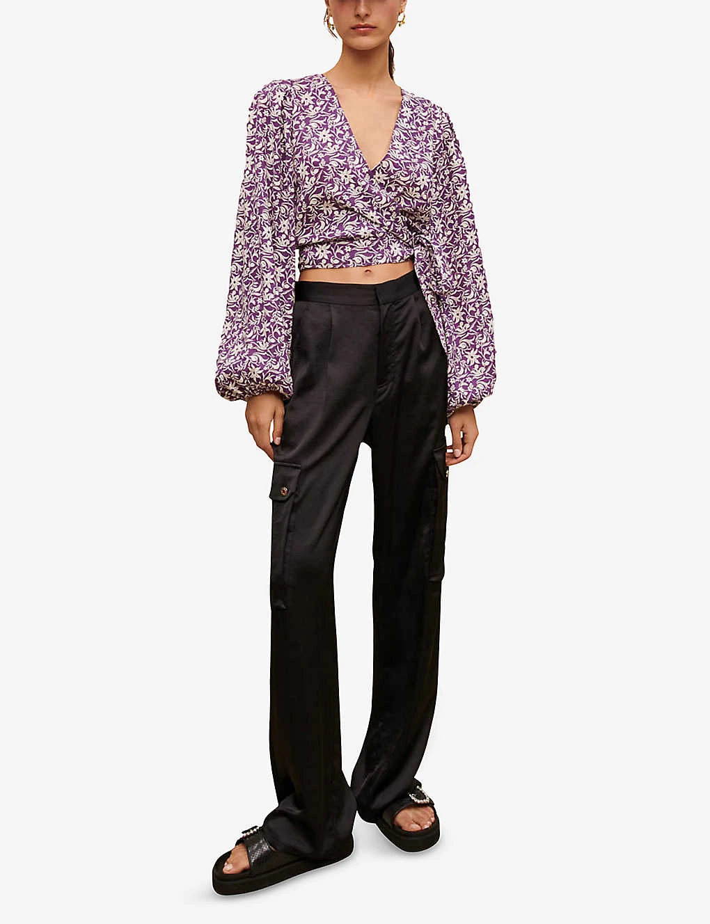 Maje Loniriqua Floral-print Linen-blend Blouse 4 Maje Loniriqua Floral-print Linen-blend Blouse - Image 2