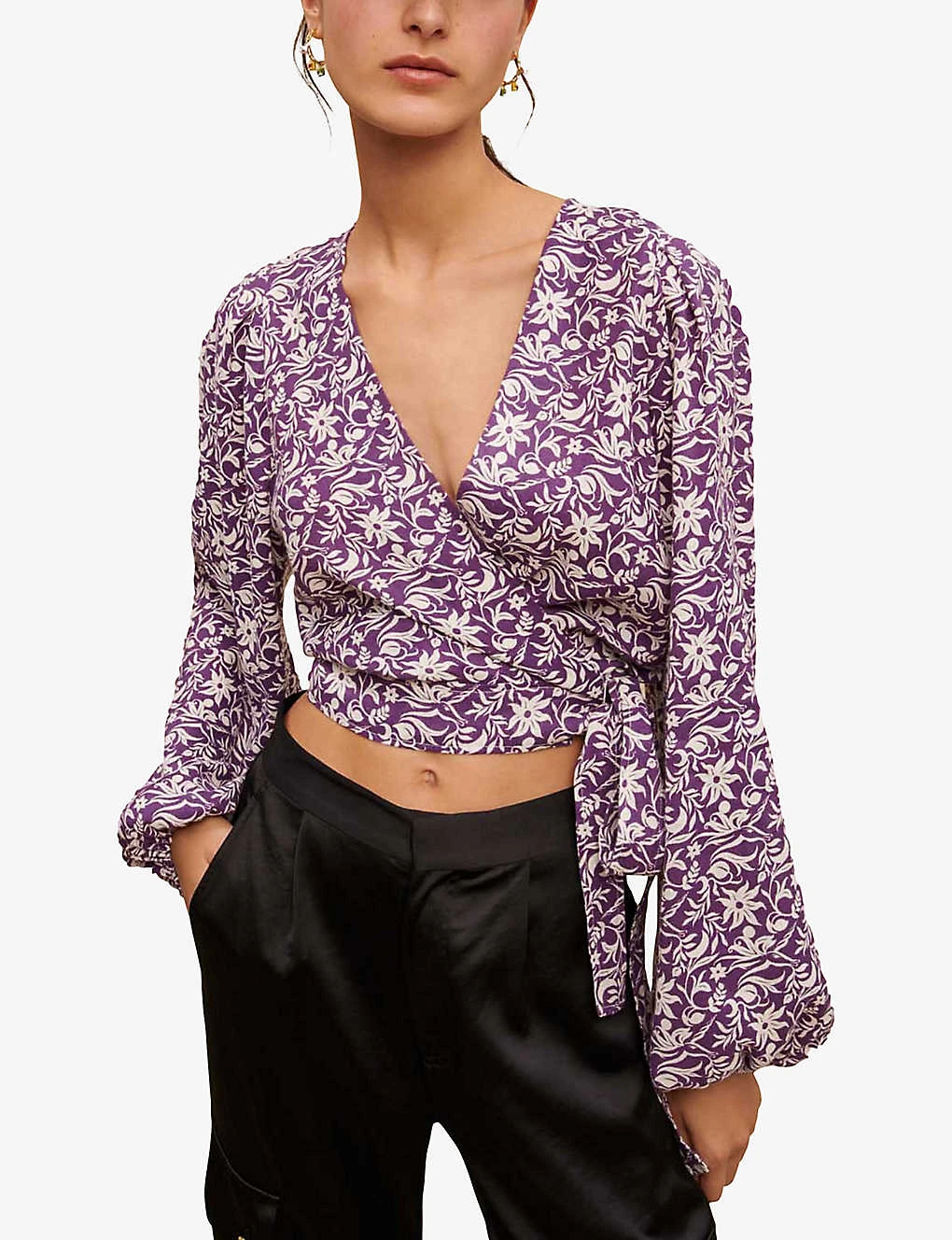 Maje Loniriqua Floral-print Linen-blend Blouse 5 Maje Loniriqua Floral-print Linen-blend Blouse - Image 3