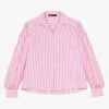 Maje Cyta Striped Balloon-sleeved Stretch-cotton Blend Shirt 1 Maje Cyta Striped Balloon-sleeved Stretch-cotton Blend Shirt -Sweaty Betty Store R04101935 ROSES M
