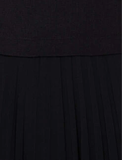 CLAUDIE PIERLOT Tradi Pleated Skirt Stretch-cotton Dress 13 CLAUDIE PIERLOT Tradi Pleated Skirt Stretch-cotton Dress -Sweaty Betty Store R04103316 BLEUS ALT05