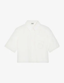 CLAUDIE PIERLOT Initial-embroidered Woven Shirt