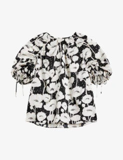 Ted Baker Luciani Poppy-print Woven Top