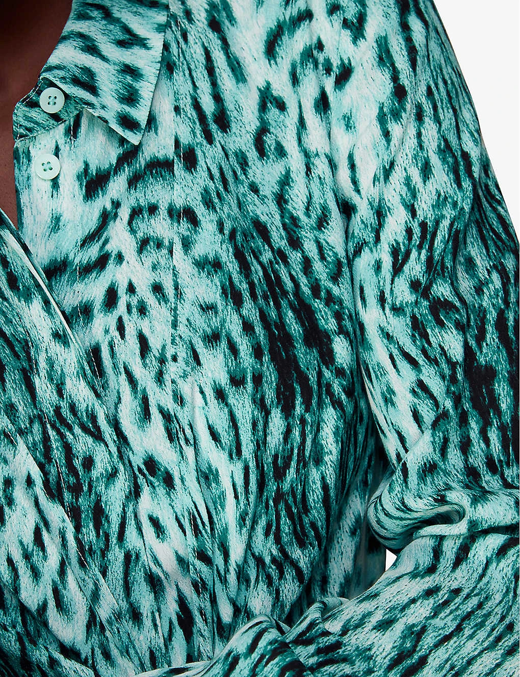 Whistles Brushed Leopard-print Woven Midi Dress 7 Whistles Brushed Leopard-print Woven Midi Dress - Image 5