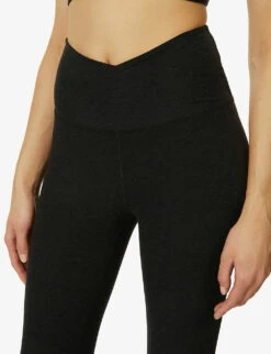 Beyond Yoga Spacedye Slim-leg Stretch-woven Leggings -Sweaty Betty Store R04108402 DARKESTNIGHT ALT04