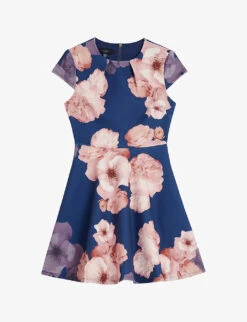 Ted Baker Trinia Floral-print Woven Skater Dress