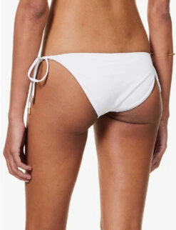 Melissa Odabash Bahamas Clasp-embellished Bikini Bottoms 10 Melissa Odabash Bahamas Clasp-embellished Bikini Bottoms -Sweaty Betty Store R04111497 WHITE ALT03