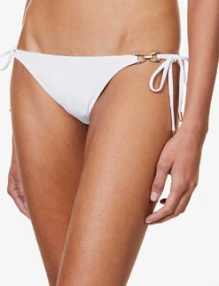 Melissa Odabash Bahamas Clasp-embellished Bikini Bottoms 11 Melissa Odabash Bahamas Clasp-embellished Bikini Bottoms -Sweaty Betty Store R04111497 WHITE ALT04