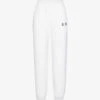 Branded Tapered High-rise Cotton-jersey Jogging Bottoms 1 Branded Tapered High-rise Cotton-jersey Jogging Bottoms -Sweaty Betty Store R04111535 WHITE M