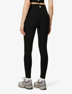 Vuori Elevation High-rise Recycled Polyester-blend Leggings -Sweaty Betty Store R04114823 BLACKHEATHER ALT03
