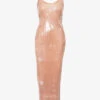 ALEXANDER WANG Sequin-embellished Slim-fit Woven Maxi Dress -Sweaty Betty Store R04117975 FLAX M
