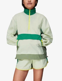 Whistles Colour-blocked Hooded High-neck Stretch-shell Jacket 9 Whistles Colour-blocked Hooded High-neck Stretch-shell Jacket -Sweaty Betty Store R04119057 MULTICOLOURED ALT02