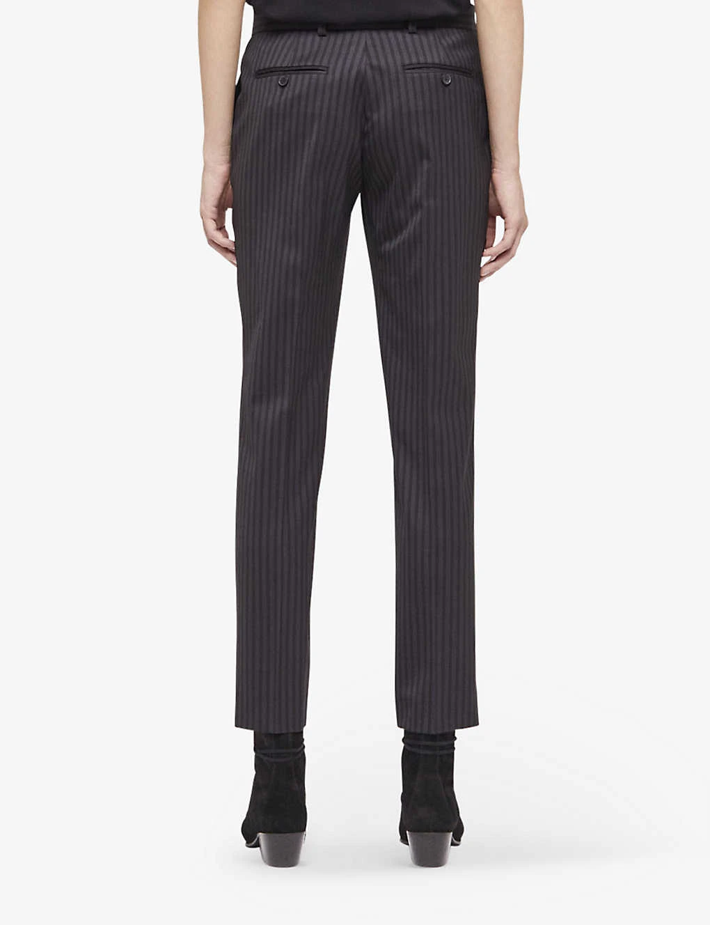 THE KOOPLES Striped Slim-leg Mid-rise Stretch-wool Trousers 6 THE KOOPLES Striped Slim-leg Mid-rise Stretch-wool Trousers - Image 4