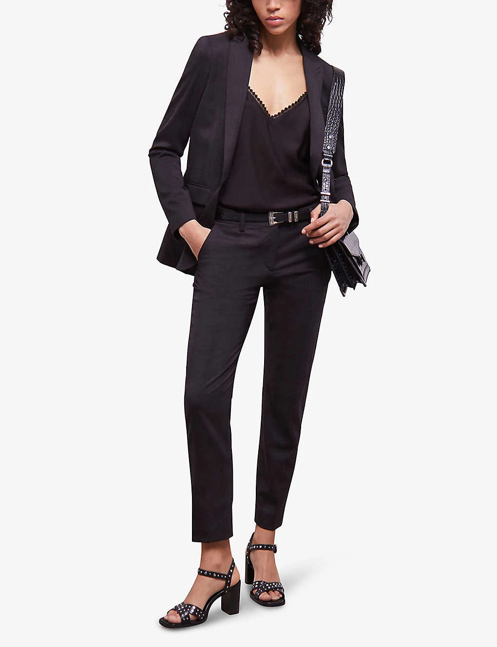 THE KOOPLES Tapered-leg Mid-rise Stretch-woven Trousers 4 THE KOOPLES Tapered-leg Mid-rise Stretch-woven Trousers - Image 2