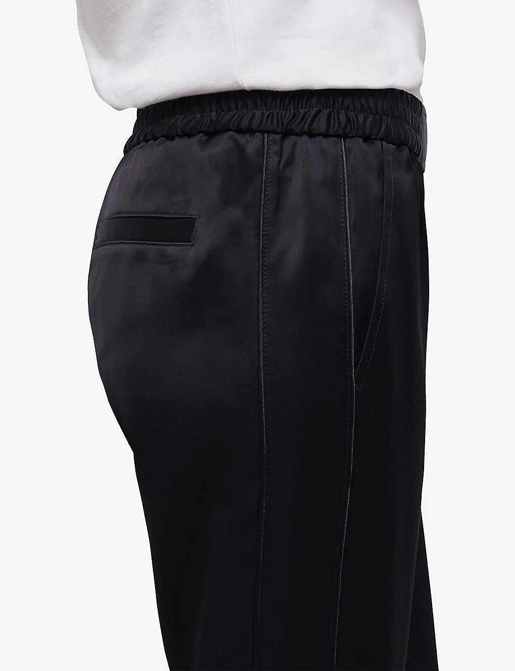 THE KOOPLES Tapered-leg High-rise Satin Jogging Bottoms 7 THE KOOPLES Tapered-leg High-rise Satin Jogging Bottoms - Image 5