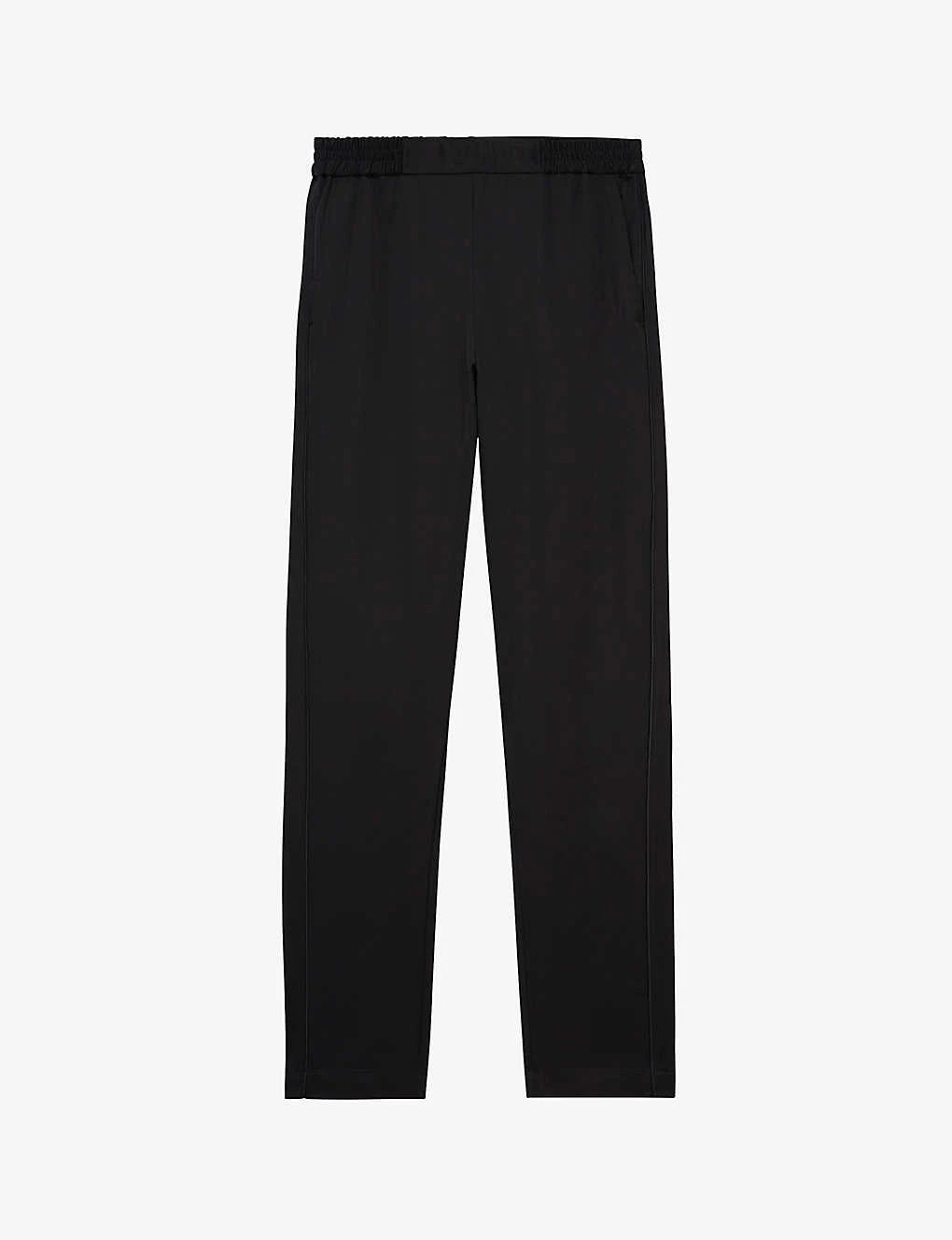 THE KOOPLES Tapered-leg High-rise Satin Jogging Bottoms 3 THE KOOPLES Tapered-leg High-rise Satin Jogging Bottoms