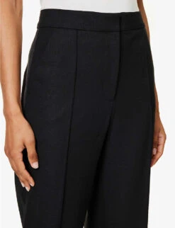 ME AND EM Straight-leg Mid-rise Wool-blend Trousers 11 ME AND EM Straight-leg Mid-rise Wool-blend Trousers -Sweaty Betty Store R04122182 BLACK ALT04