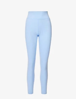 High-rise Text-print Stretch-woven Leggings