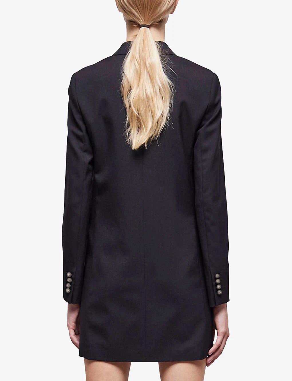 THE KOOPLES Single-breasted Peak-lapel Wool Mini Dress 6 THE KOOPLES Single-breasted Peak-lapel Wool Mini Dress - Image 4