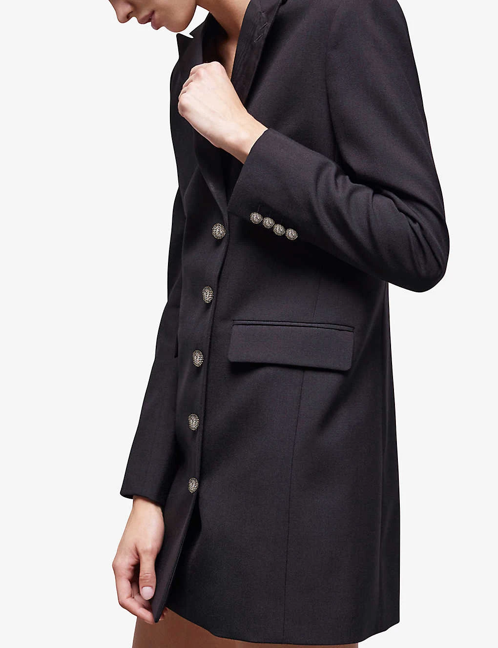 THE KOOPLES Single-breasted Peak-lapel Wool Mini Dress 7 THE KOOPLES Single-breasted Peak-lapel Wool Mini Dress - Image 5