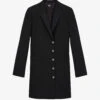 THE KOOPLES Single-breasted Peak-lapel Wool Mini Dress -Sweaty Betty Store R04122989 BLA01 M
