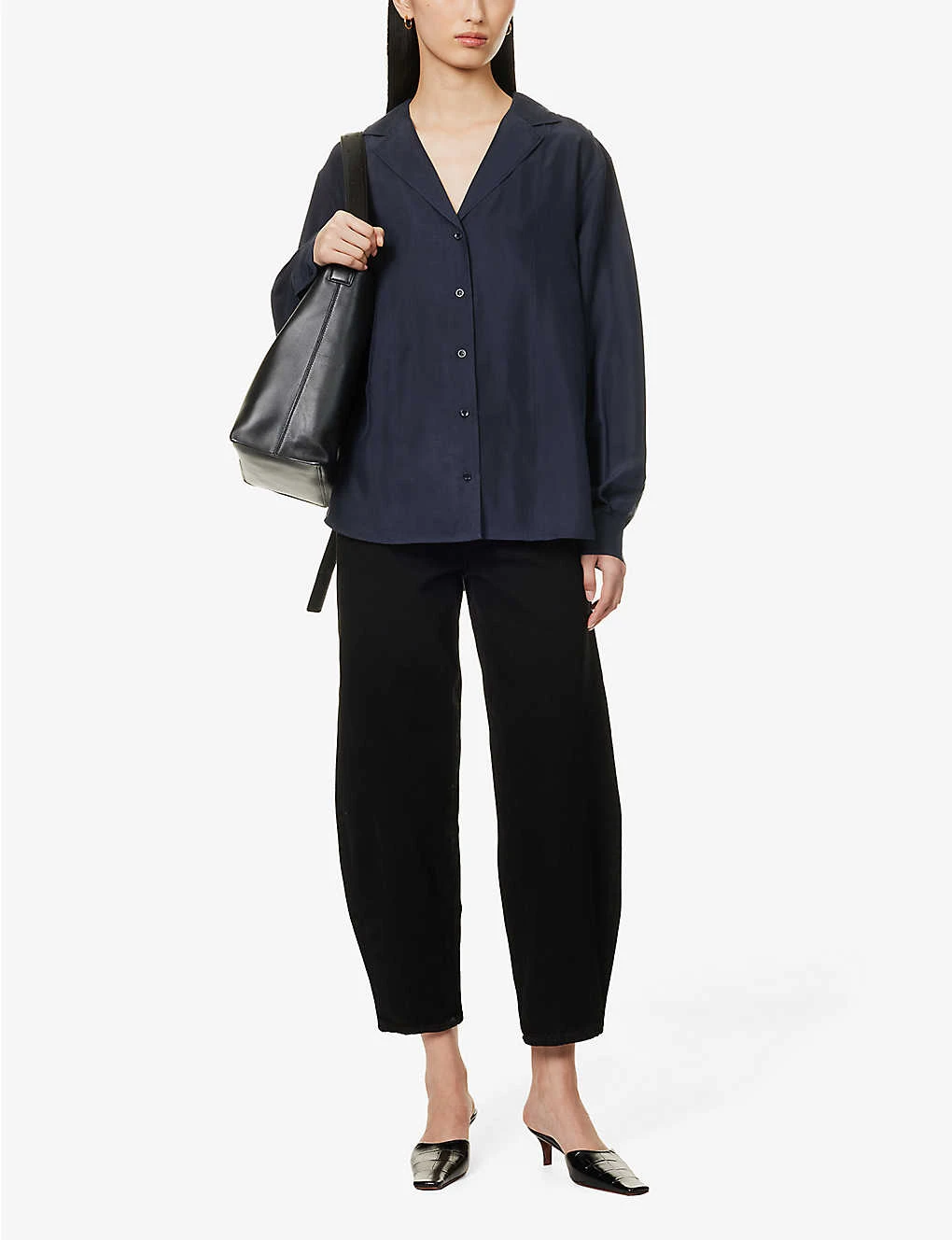 Toteme Fluid Peak-lapel Silk Shirt 4 Toteme Fluid Peak-lapel Silk Shirt - Image 2