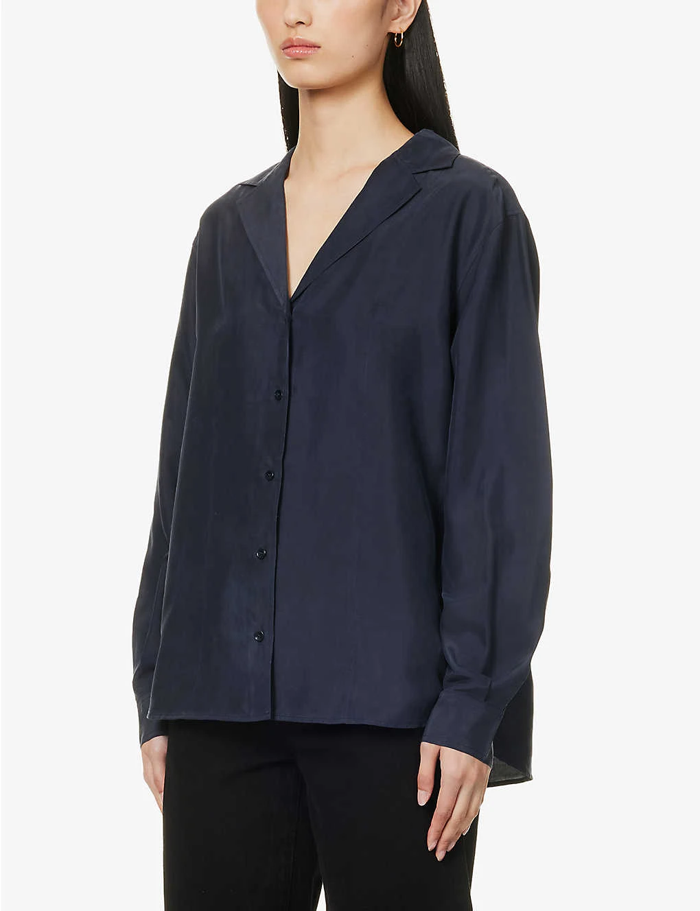 Toteme Fluid Peak-lapel Silk Shirt 5 Toteme Fluid Peak-lapel Silk Shirt - Image 3