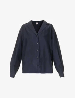 Toteme Fluid Peak-lapel Silk Shirt