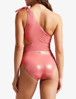 Ted Baker Astile One-shoulder Cut-out Swimsuit 11 Ted Baker Astile One-shoulder Cut-out Swimsuit -Sweaty Betty Store R04125139 CORAL ALT04