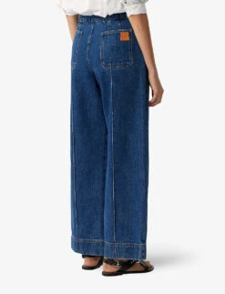 Soeur Harry Wide-leg High-rise Jeans -Sweaty Betty Store R04125746 BLUE ALT03