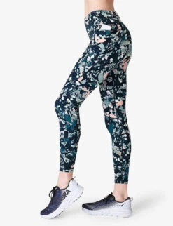 Sweaty Betty Power 7/8 Workout High-rise Stretch-jersey Leggings 9 Sweaty Betty Power 7/8 Workout High-rise Stretch-jersey Leggings -Sweaty Betty Store R04127173 PINKFLORALPRINT ALT02