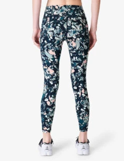 Sweaty Betty Power 7/8 Workout High-rise Stretch-jersey Leggings 10 Sweaty Betty Power 7/8 Workout High-rise Stretch-jersey Leggings -Sweaty Betty Store R04127173 PINKFLORALPRINT ALT03