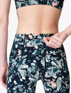 Sweaty Betty Power 7/8 Workout High-rise Stretch-jersey Leggings 11 Sweaty Betty Power 7/8 Workout High-rise Stretch-jersey Leggings -Sweaty Betty Store R04127173 PINKFLORALPRINT ALT04