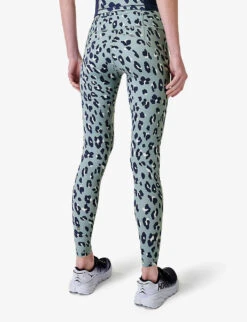 Sweaty Betty Power Cheetah-print Stretch-jersey Leggings -Sweaty Betty Store R04127180 BLUECHEETAHPRINT ALT02