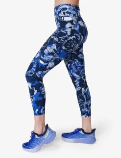 Sweaty Betty Zero Gravity Running 7/8 Stretch-jersey Leggings -Sweaty Betty Store R04127184 BLUEFLORALPRINT ALT02