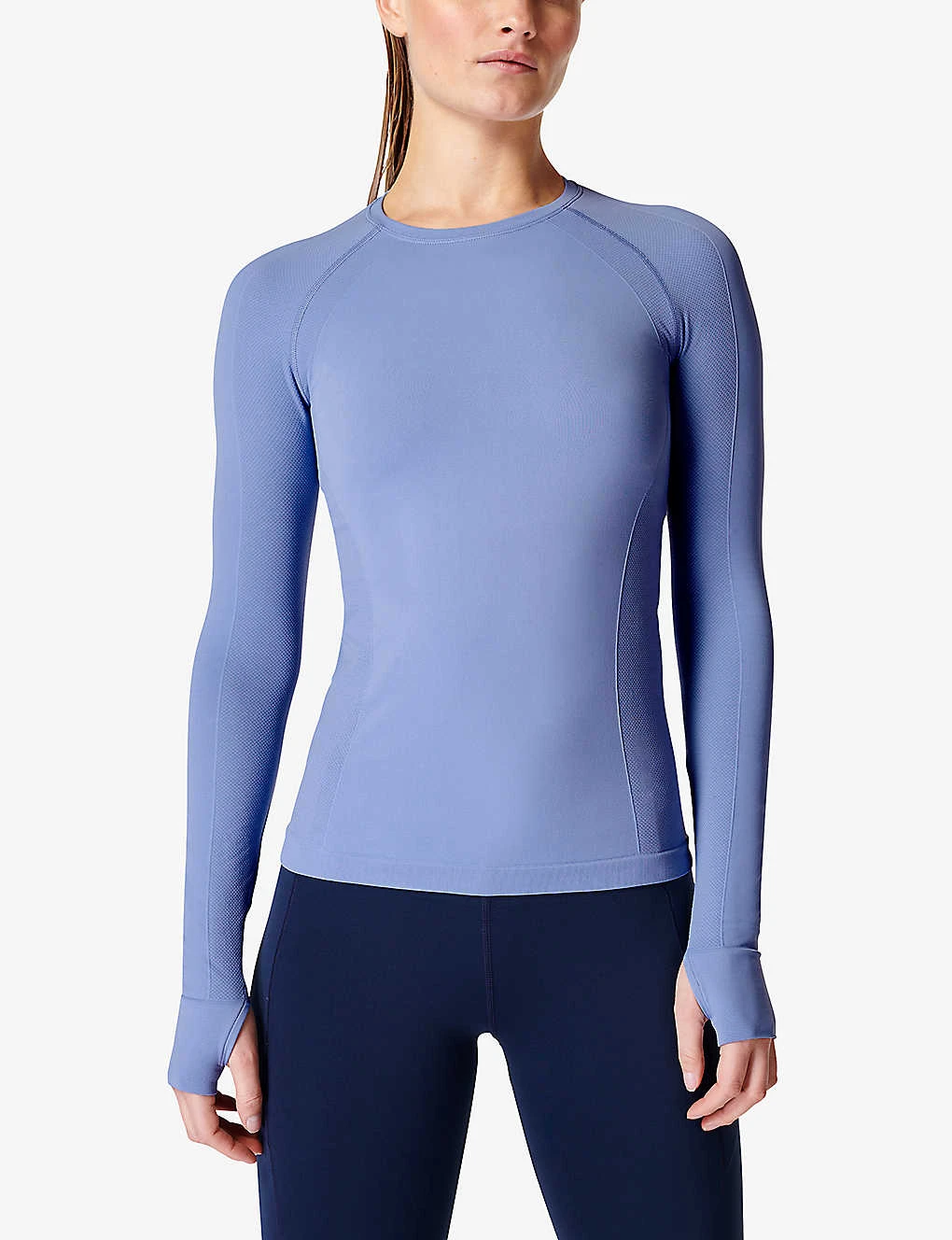 Sweaty Betty Athlete Seamless Workout Long-sleeved Stretch-jersey Top 5 Sweaty Betty Athlete Seamless Workout Long-sleeved Stretch-jersey Top - Image 3