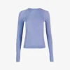 Sweaty Betty Athlete Seamless Workout Long-sleeved Stretch-jersey Top -Sweaty Betty Store R04127201 FLUIDBLUE M