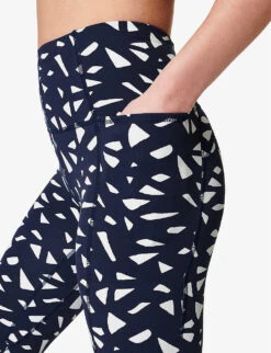 Sweaty Betty Super Soft 7/8 High-rise Stretch-woven Yoga Leggings -Sweaty Betty Store R04127217 NVYBLUVINTAGEPRNT ALT04