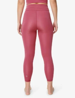Sweaty Betty All Day Wrap-waist 7/8 Stretch-woven Leggings 10 Sweaty Betty All Day Wrap-waist 7/8 Stretch-woven Leggings -Sweaty Betty Store R04127299 AMBIENTPINK ALT03