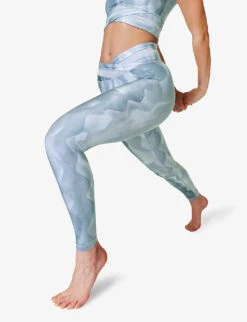 Sweaty Betty All Day Graphic-print Wrap-waist Stretch-woven Leggings -Sweaty Betty Store R04127300 BLUEVINTAGEPRINT ALT03