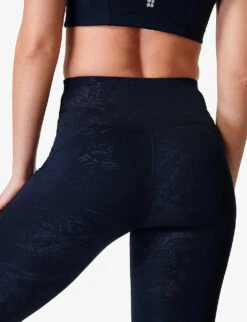 Sweaty Betty All Day Croc-embossed Stretch-woven Leggings -Sweaty Betty Store R04127347 BLUTEXCROCPRNT ALT04