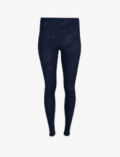 Sweaty Betty All Day Croc-embossed Stretch-woven Leggings