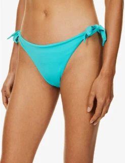 Max Mara Stefy Self-tie Mid-rise Bikini Bottoms 11 Max Mara Stefy Self-tie Mid-rise Bikini Bottoms -Sweaty Betty Store R04127761 SKYBLUE ALT04
