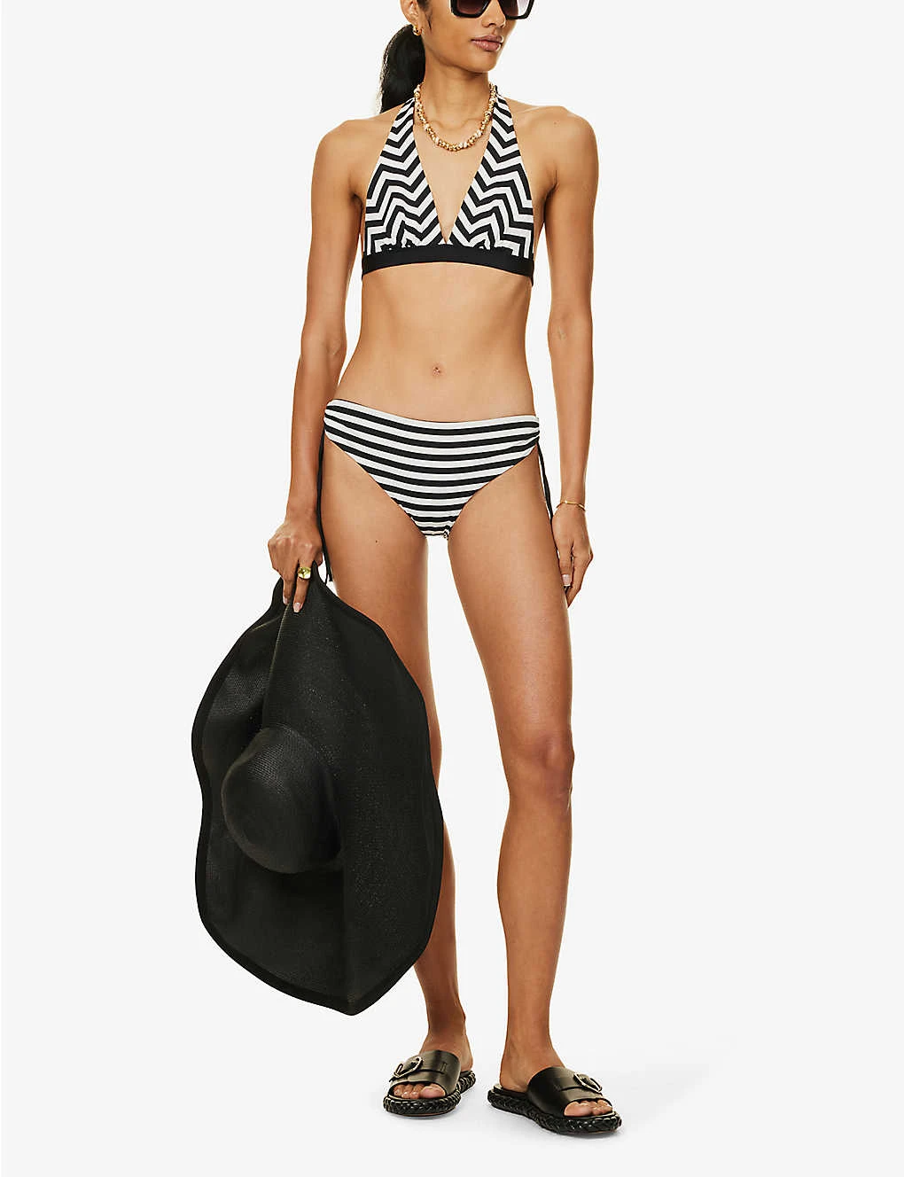 Max Mara Sibilla Striped Bikini Bottoms 4 Max Mara Sibilla Striped Bikini Bottoms - Image 2